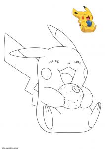 Pokemon Dessin à Colorier Inspirant Stock Coloriage Pokemon Pikachu Entrain De Rigoler Dessin