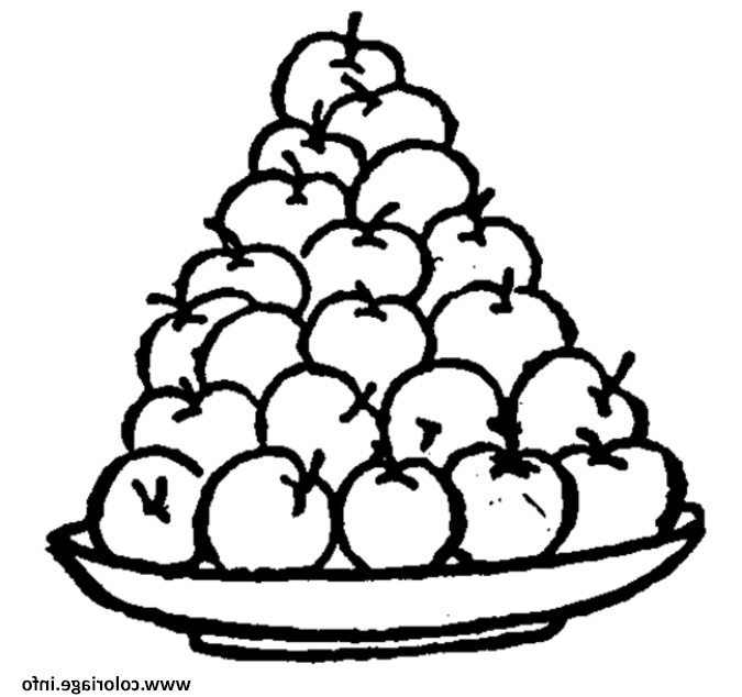 Pomme à Colorier Bestof Photographie Coloriage Pyramide De Pomme Dessin