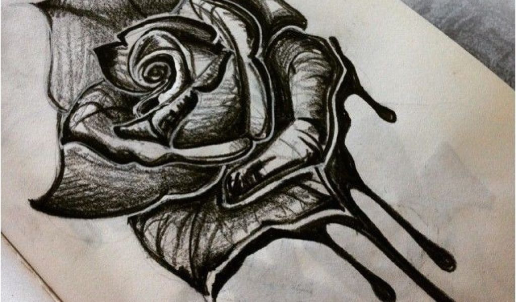 Rose Noir Et Blanc Dessin Beau Collection Dessin Fleur Tatouage Noir Et Blanc Les 18 Meilleures