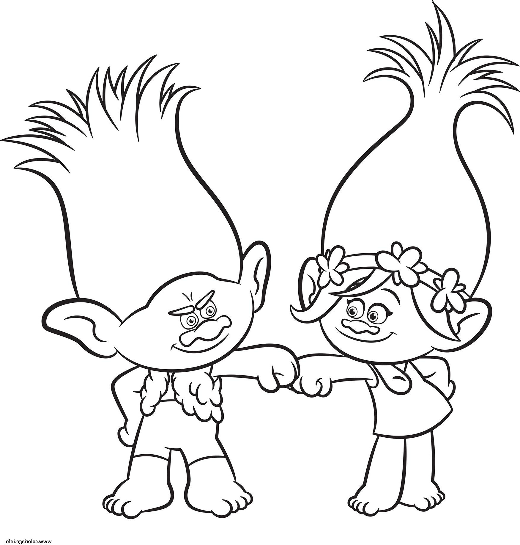Troll Coloriage Cool Images Coloriage Trolls Party Princess Poppy Jecolorie