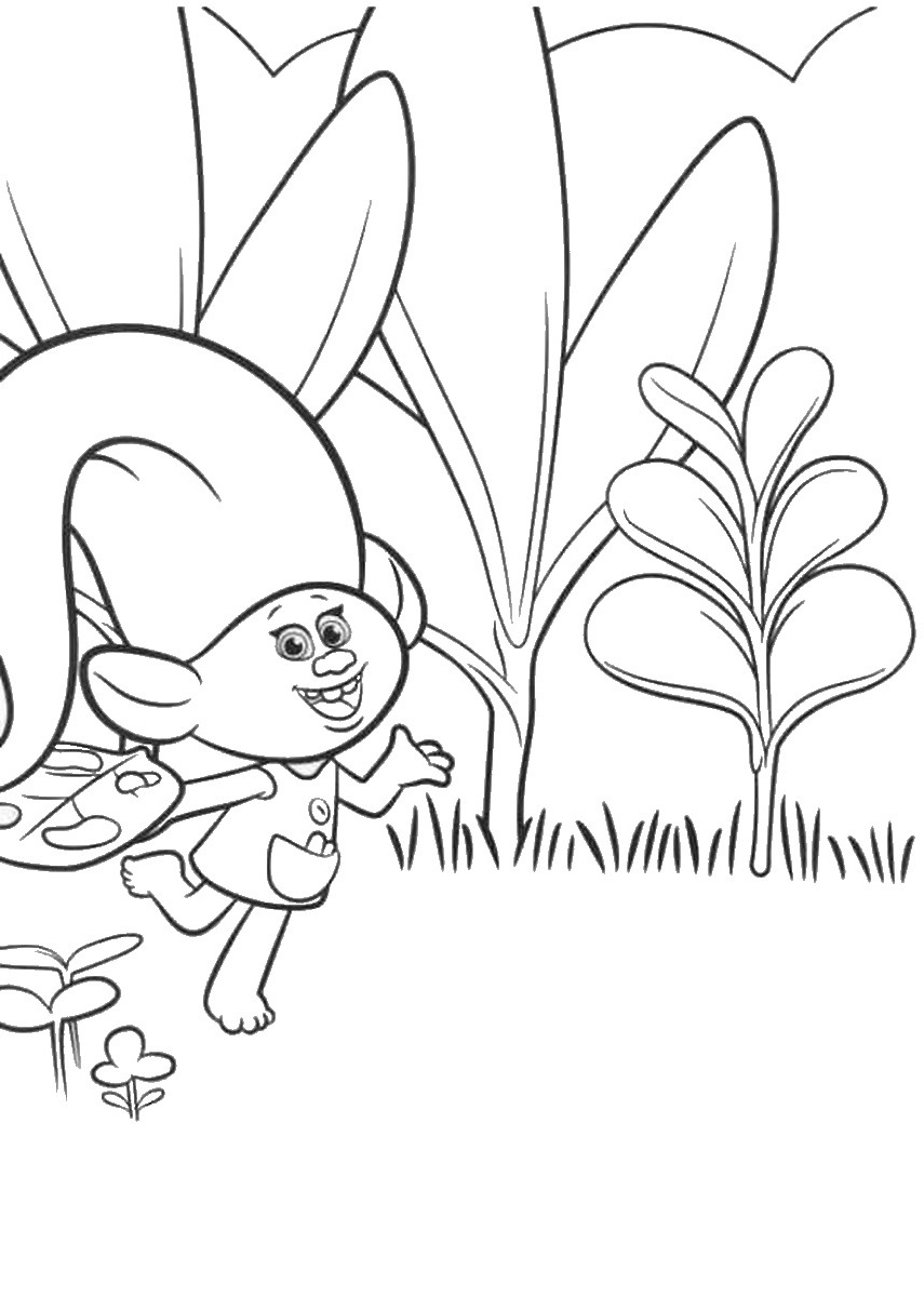 Troll Coloriage Cool Photos Trolls Holiday Movie Coloring Pages