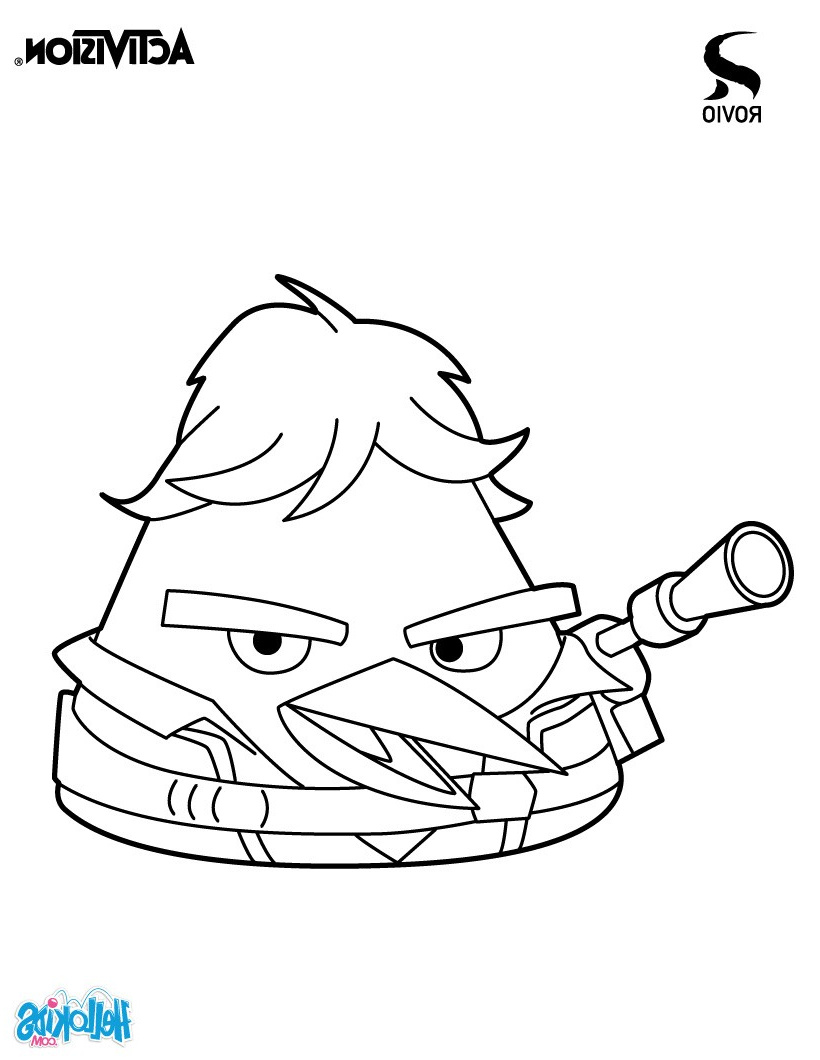 Angry Birds Coloriage Beau Stock Han solo Coloring Pages Hellokids