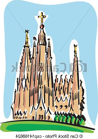 Barcelone Dessin Inspirant Galerie Illustration Vecteur De Barcelone Familia the Sagrada