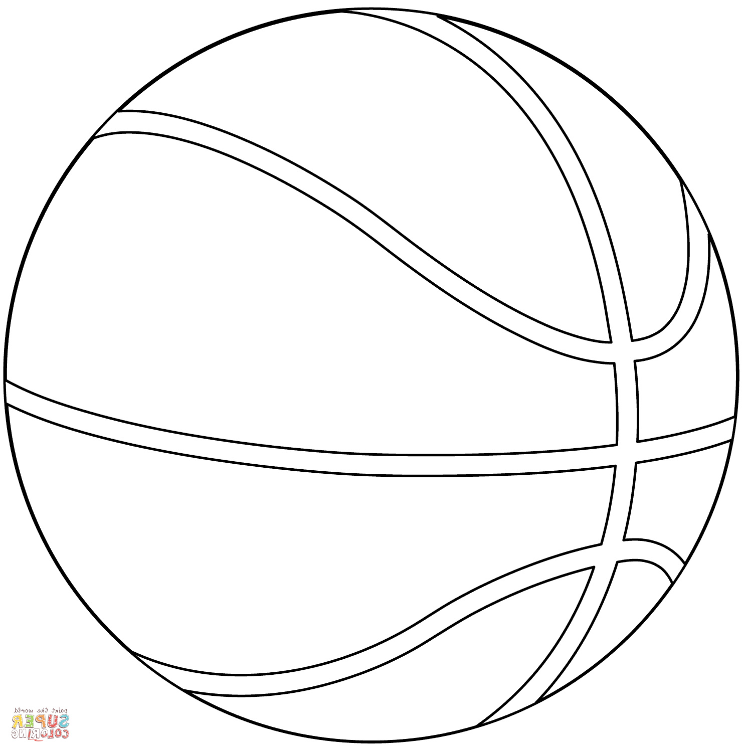 Basketball Dessin Cool Collection Basketball Ball Coloring Page