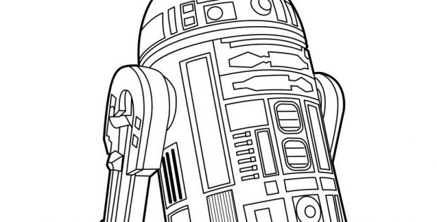 Bb8 Dessin Luxe Stock Coloriages R2 D2 Droïde astromech Fr Hellokids ...