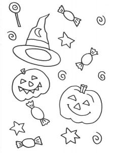Bonbon Halloween Dessin Élégant Images Coloriage à Imprimer Bonbons D Halloween