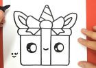 Cadeau Dessin Facile Bestof Images Ment Dessiner Un Cadeau Licorne Kawaii Clipzui