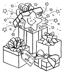 Cadeaux De Noel Dessin Inspirant Stock Coloriage Surprise Dans Le Cadeau Dessin Gratuit à Imprimer