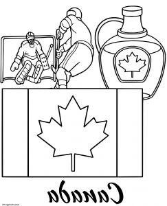 Canada Dessin Bestof Images Coloriage Canada Drapeau Maple Syrup Jecolorie
