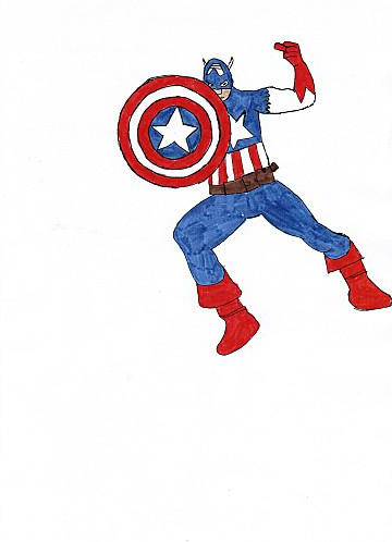 Captain America Dessin Couleur Impressionnant Photos Héros Marvel Captain América 3