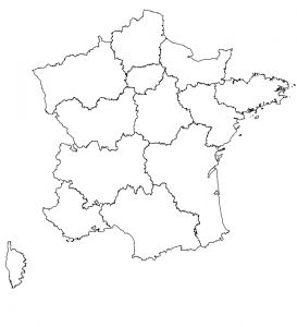 Carte De France Vierge à Imprimer Luxe Stock Carte Régions De France 2016 à Pléter