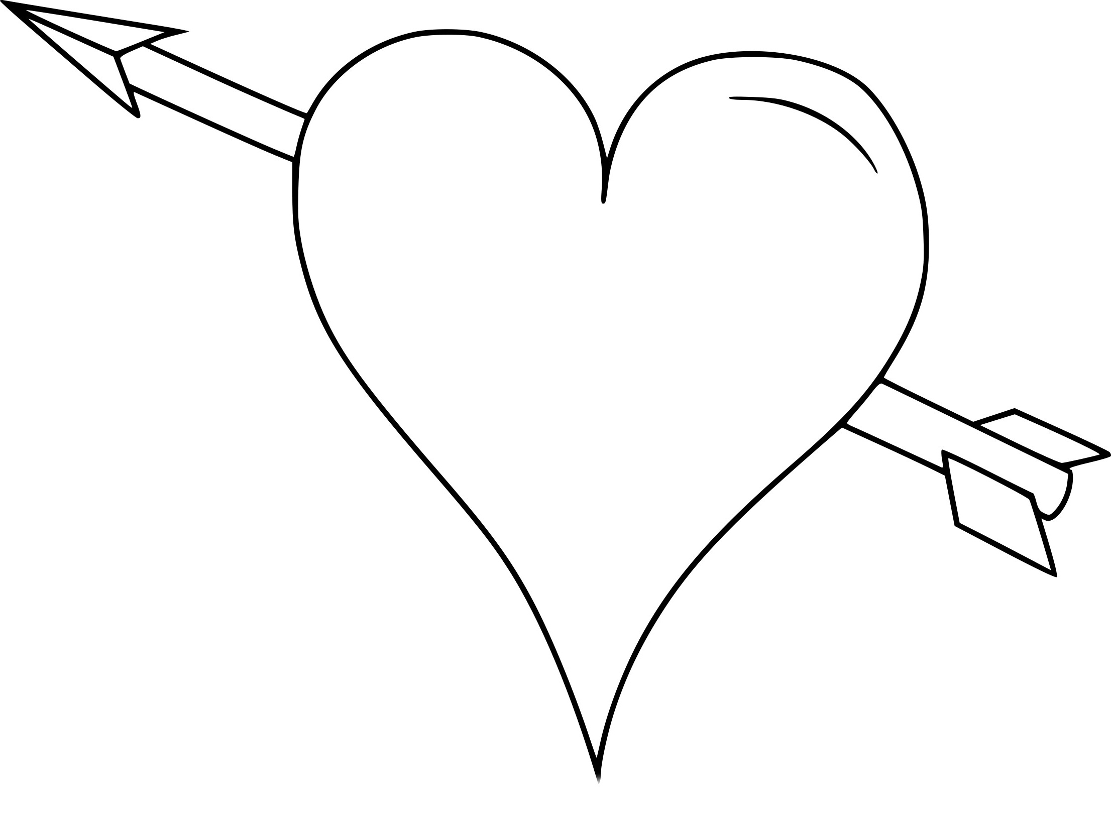 Coeur à Imprimer Gratuit Inspirant Galerie Coloriage Coeur Avec Une Flèche à Imprimer