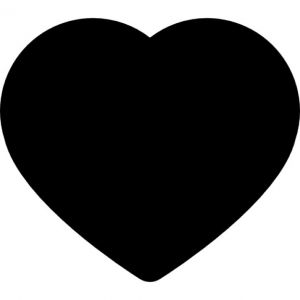 Coeur Noir Dessin Beau Collection Coeur Symbole De forme Noir