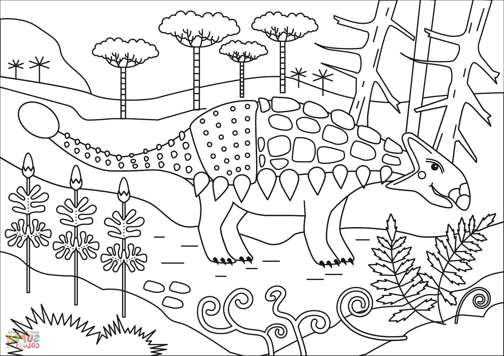 Coloriage A Imprimer Dinosaure Élégant Galerie Coloriage Dinosaure Ankylosaure
