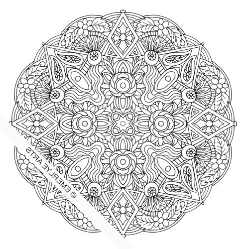Coloriage à Imprimer Mandala Difficile Inspirant Photos Coloriage Mandala Fleur Difficile à Imprimer