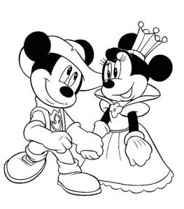 Coloriage à Imprimer Minnie Beau Images Coloriage Minnie Et Dessin Minnie à Imprimer Avec Mickey…