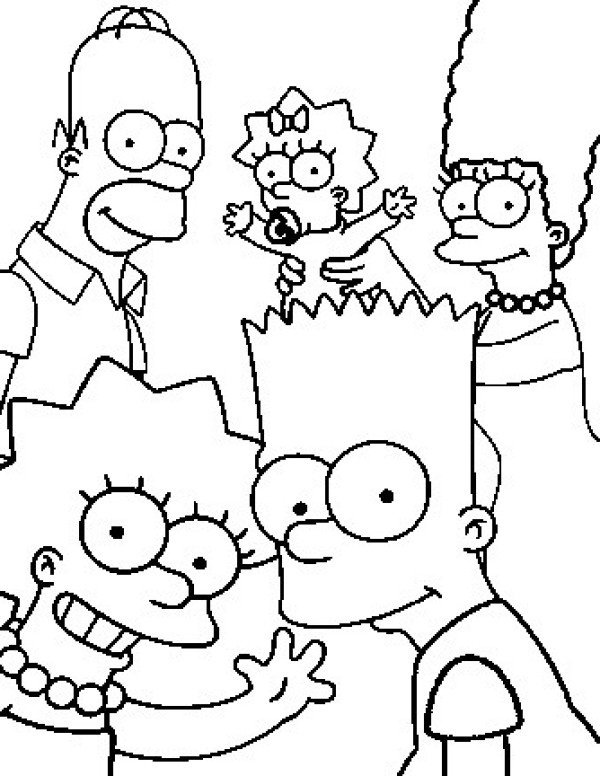 Coloriage à Imprimer Simpson Beau Collection Simpson 37 Dessins Animés – Coloriages à Imprimer