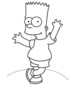 Coloriage à Imprimer Simpson Bestof Photographie Coloriage Bart Simpson à Imprimer