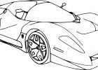 Coloriage à Imprimer Voiture Élégant Stock Coloriage Nouvelle Voiture Ferrari Course Dessin