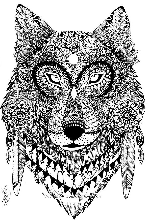 Coloriage Adulte Loup Inspirant Galerie 289 Best Images About Animal Coloring On Pinterest