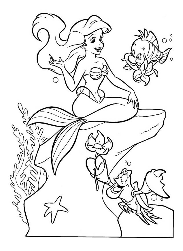 Coloriage Ariel à Imprimer Impressionnant Collection Ariel Petite Sirene Disney 1 Coloriage La Petite Sirène