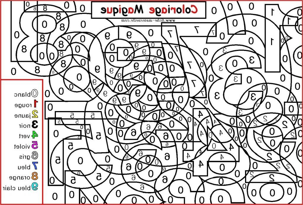 Coloriage Avec Code Couleur Luxe Photos Coloriage Magique Avec Code