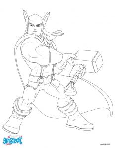 Coloriage Avengers Bestof Stock Coloriages Avengers Thor Fr Hellokids