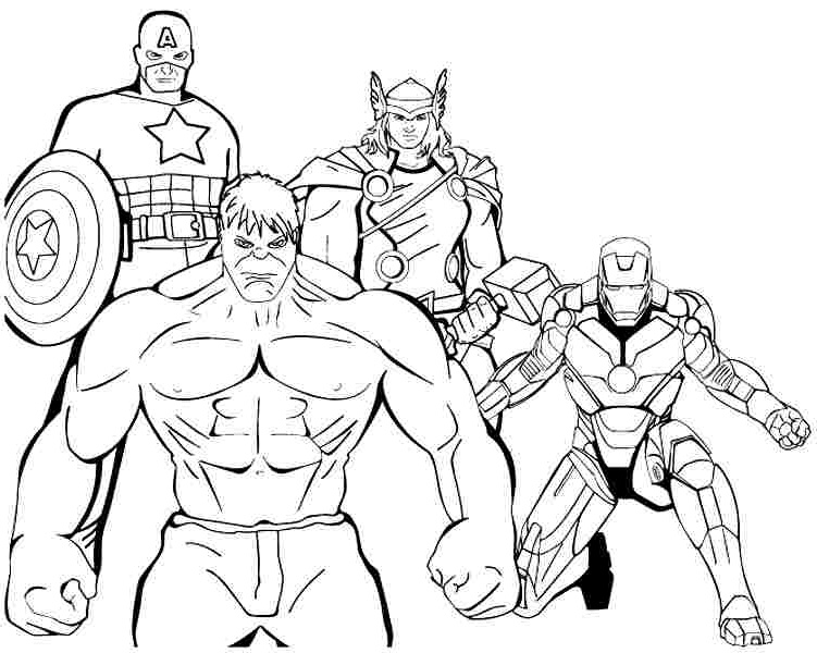 Coloriage Avengers Cool Image Avengers 14 Super Héros – Coloriages à Imprimer