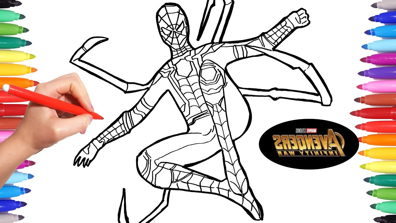 Coloriage Avengers Infinity War Impressionnant Image Avengers Infinity War Iron Spider