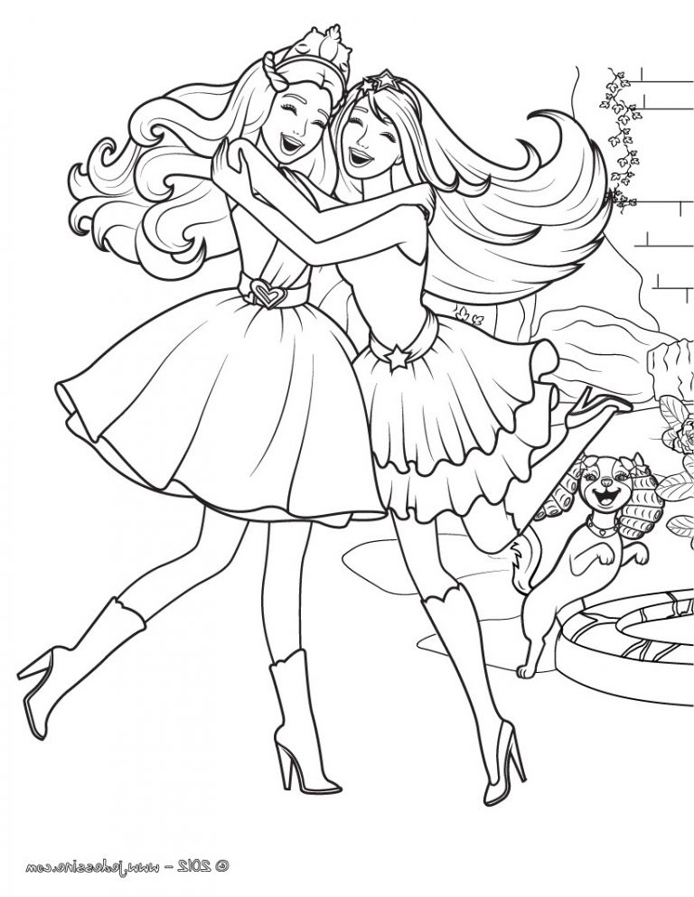 Coloriage Barbie Noel Impressionnant Collection 18 Dessins De Coloriage