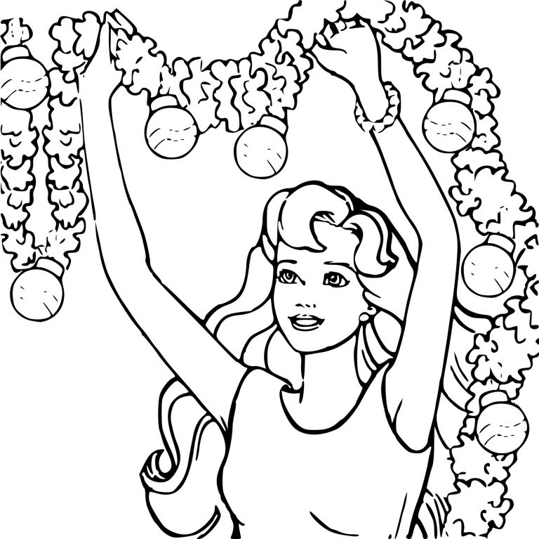 Coloriage Barbie Noel Impressionnant Images Coloriage Barbie