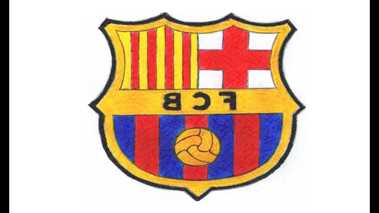 Coloriage Barca Bestof Collection Ment Dessiner Le Logo Du Fc Barcelone Pas à Pas