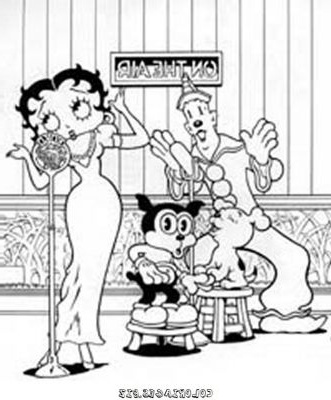 Coloriage Betty Boop Beau Stock Coloriages Betty Boop Page 1 Héros