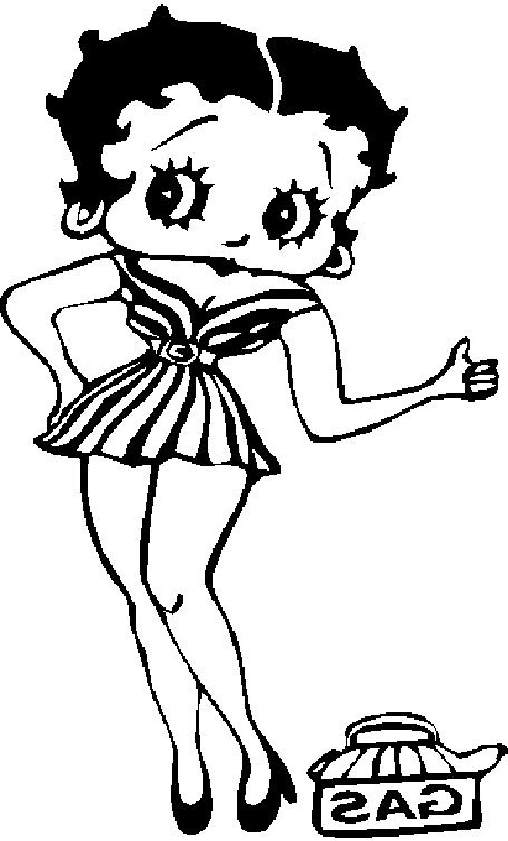 Coloriage Betty Boop Impressionnant Collection Imprime Le Dessin à Colorier De Betty Boop