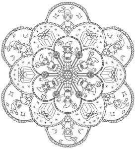 Coloriage Boule De Noel Mandala Unique Images Mandala Noël 30 Idées Gratuites à Imprimer Pour Petits