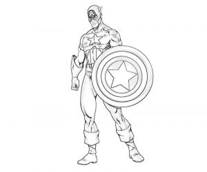 Coloriage Capitaine America Bestof Photos Captain America 45 Super Héros – Coloriages à Imprimer
