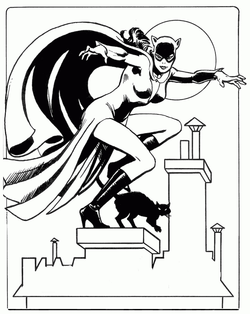 Coloriage Catwoman Cool Galerie Coloring Catwoman Coloring Pictures for Kids