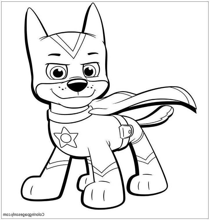 Coloriage Chase Impressionnant Photos Chase From Paw Patrol 2 Coloring Page
