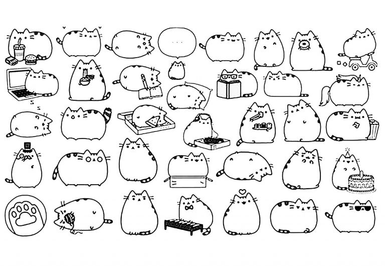 Coloriage Chat Kawaii Inspirant Image Chat Pusheen Coloriage Kawaii Coloriages Pour Enfants