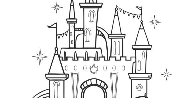 Coloriage Château Beau Photographie 100 Coloriage Chateau Disney A