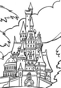 Coloriage Chateau Princesse Impressionnant Stock Disneyland Paris Dessin