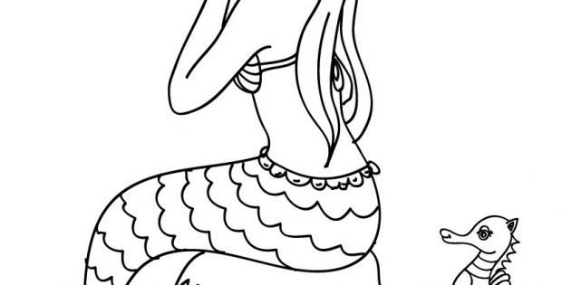 Coloriage Dauphin Sirene Impressionnant Photos Coloriages Coloriage