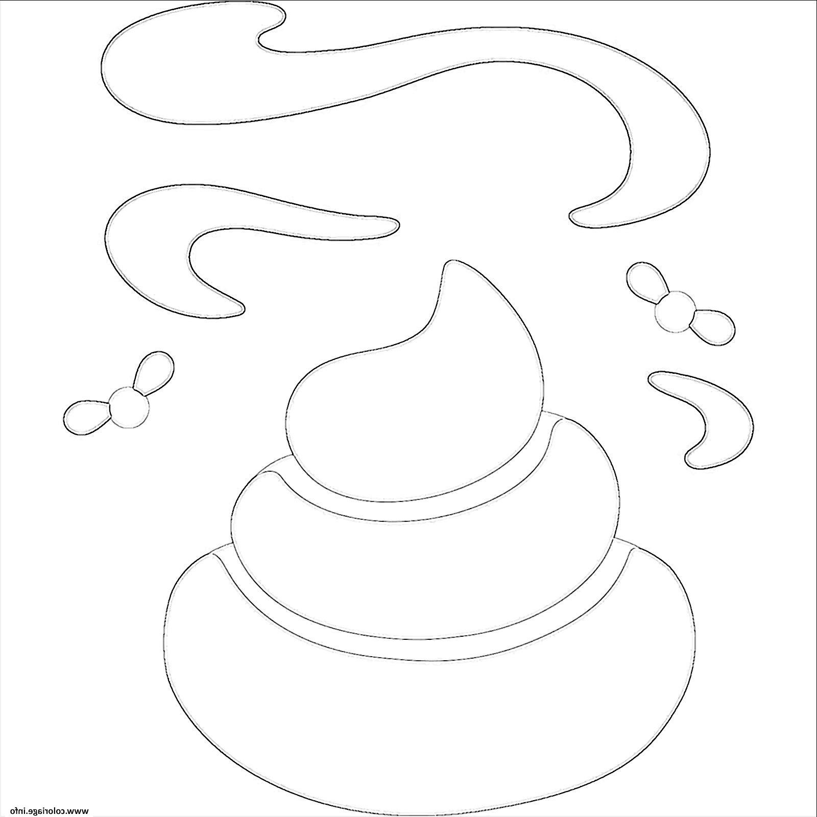 caca emoji emoticon coloriage