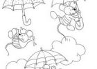 Coloriage De Chevaux Dans Leur Box Nouveau Photos Trois souris Font Du Parachute Avec Leurs Parapluies