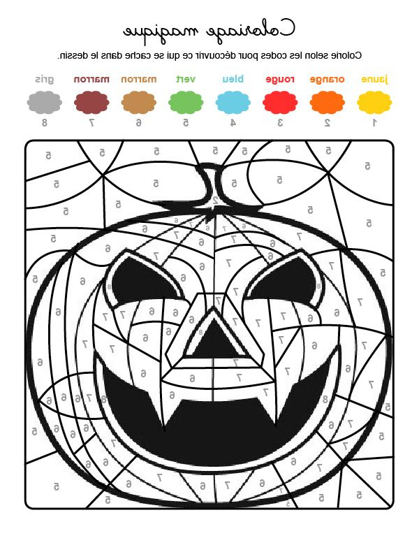 Coloriage De Citrouille Pour Halloween A Imprimer Inspirant Collection Coloriage Magique Pour Halloween