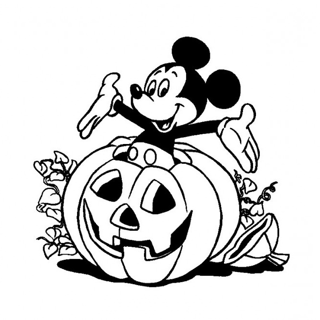 Coloriage De Citrouille Pour Halloween A Imprimer Inspirant Image Coloriage Halloween Citrouille Et Mickey Dessin Gratuit à