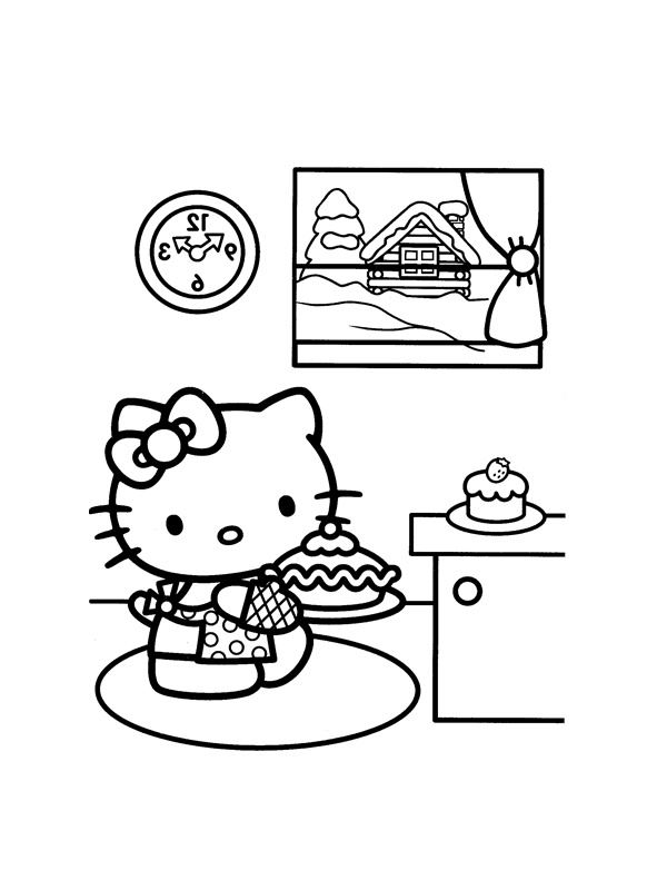 Coloriage De Hello Kitty Bestof Photographie Coloriage A Imprimer Hello Kitty Cuisiniere Gratuit Et