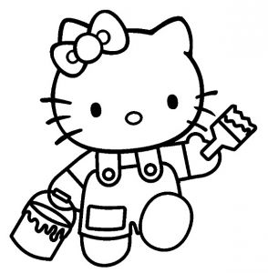 Coloriage De Hello Kitty Élégant Photographie Hello Kitty 240 Dessins Animés – Coloriages à Imprimer