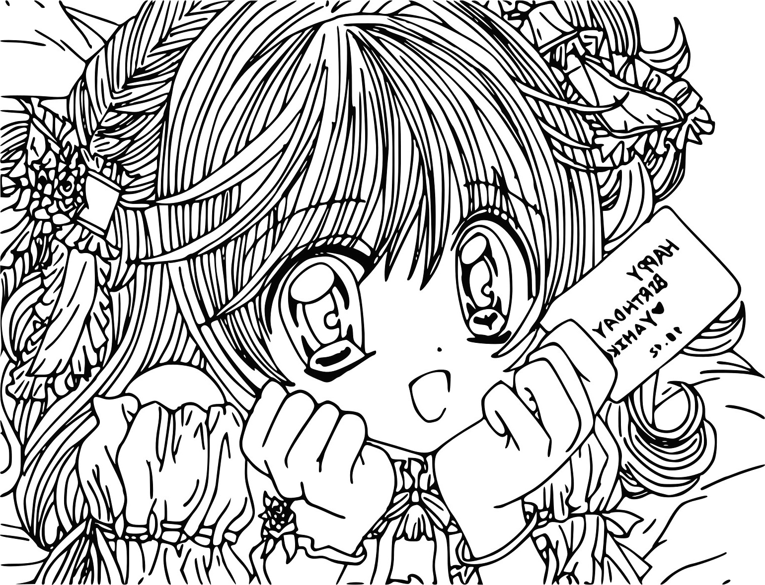 Coloriage De Manga Cool Photos Carte De Noel Imprimer Avec Texte L Gant Ides De Dessin