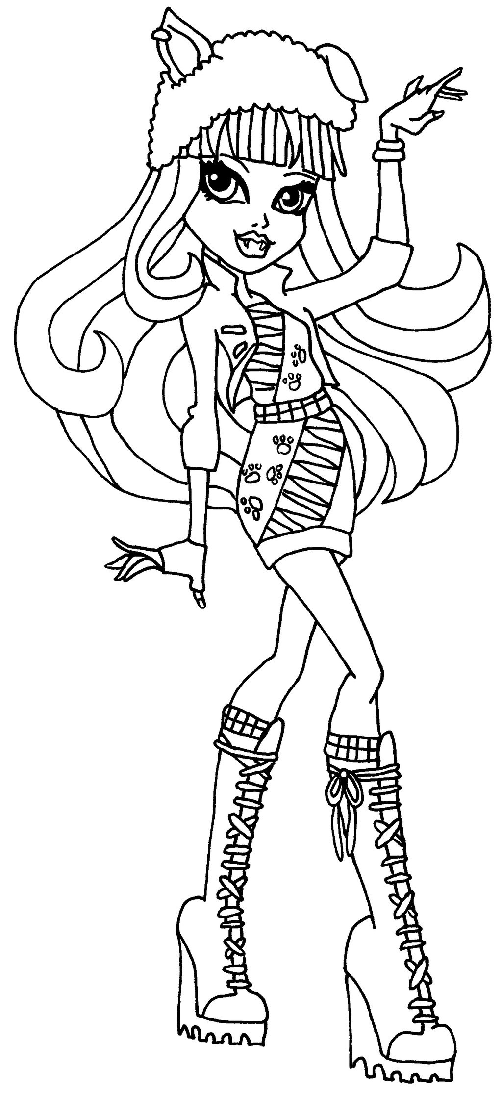 Coloriage De Monster High Beau Galerie Coloriage Monster High Baby toralei